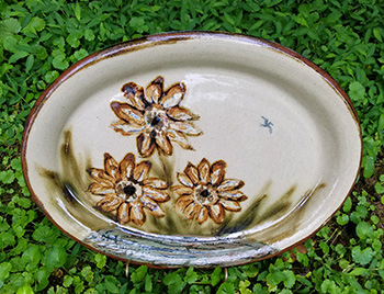 Sunflower Oval Platter